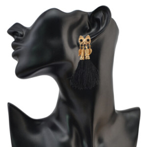 E-4084 2 style Bohemian Vintage Gold Plated Tassel Earring Chain Dangle Long Earrings for Women Jewelry