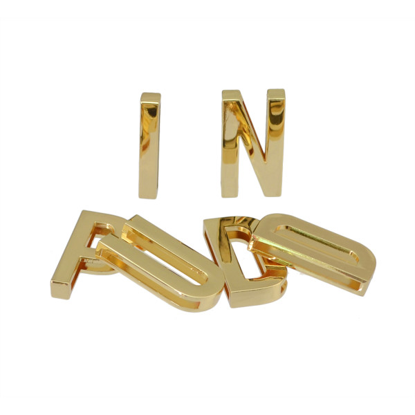 N-6788 New Design Gold Plated Alloy Letters Puddin Shape Fashion Accessory