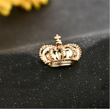 P-0372 3 Color New Fashion Vintage Gold Bronze Plated Metal Crown  Brooch Pin Jewelry