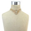 N-6791 New Fashion Gold Silver Plated Clear Crystal Rhinestone Necklace Women Bohemian Choker Statement Necklaces