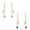 E-4092 2 color Fashion Gold Plated Tassel Earring Beads Chain Dangle Long Earrings for Women Jewelry