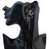 E-4090 Fashion Women Gold Silver Plated Tassel Dangle Drop Earrings Long Line Ethnic Earring Boho Party Jewelry