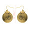 E-4089 New Arrival Antique Silver Gold Plated Circle Round Dangle Drop Earrings For Women Jewelry
