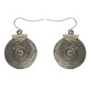 E-4089 New Arrival Antique Silver Gold Plated Circle Round Dangle Drop Earrings For Women Jewelry