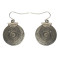 E-4089 New Arrival Antique Silver Gold Plated Circle Round Dangle Drop Earrings For Women Jewelry