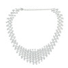 N-6802 3 color Fashion Gold Silver Plated Choker Necklace Inlay Metal Simple Adjustable Necklaces for Women Jewelry