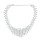 N-6802 3 color Fashion Gold Silver Plated Choker Necklace Inlay Metal Simple Adjustable Necklaces for Women Jewelry