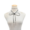 N-6798 Fashion Necklaces Velvet Leather Choker Clavicle Sexy Tassel  Necklaces For Women Jewelry
