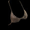 N-6807 Sexy Crystal Rhinestones Body  Jewelry Fashion Bikini Chain Necklace Hollow Out Underwear Bra Design Summer Beach