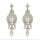 E-4096 Fashion Trendy Women Italina Style Silver Plated Full Rhinestone crystal Drop Dangle Earrings