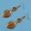 E-4098 2Style New Arrival Retro Silver Gold Plated Dangle Drop Earrings For Women Jewelry