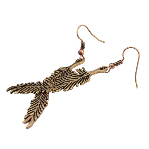 E-4097 2Style New Arrival Retro Silver Gold Plated  Long  Dangle Drop Earrings For Women Jewelry