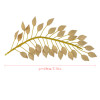 F-0410 Fashion Headband Gold Plated Leaf Hair Chain Metal Leaf Hairband For Women Girl Hair Accessories