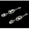 E-4102 New Arrived Fashion Shiny Diamante Crystal Dangle pendant Silver Plated Earring For Charm Women Jewelry