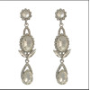 E-4102 New Arrived Fashion Shiny Diamante Crystal Dangle pendant Silver Plated Earring For Charm Women Jewelry