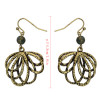 E-4103 Bohemian Vintage Gold Silver Plated Long Drop Earring Women Party Flower Earrings Fashion Jewelry