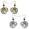E-4103 Bohemian Vintage Gold Silver Plated Long Drop Earring Women Party Flower Earrings Fashion Jewelry