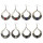 E-4107 4Color Antique Silver Plated Big Circle Round Gemstones Dangle Drop Earrings For Women