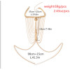 N-6814 2 Colors Gold&Silver Plated Necklace Statement Hollow Body Chain Beach Jewelry Accessories