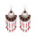 E-4106 4 Colors Boho Vintage Gypsy Pendant Dangle Bead Earrings for Women Jewelry