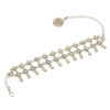 B-0848 New Fashion Silver Plated Alloy Dangle Drop Pendant Flower Chain For Women Bracelet Anklet Jewelry