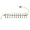 B-0848 New Fashion Silver Plated Alloy Dangle Drop Pendant Flower Chain For Women Bracelet Anklet Jewelry