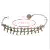 B-0848 New Fashion Silver Plated Alloy Dangle Drop Pendant Flower Chain For Women Bracelet Anklet Jewelry