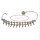 B-0848 New Fashion Silver Plated Alloy Dangle Drop Pendant Flower Chain For Women Bracelet Anklet Jewelry