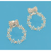 E-4109 New arrival Crystal Hollow Round Shape Dangle Stud Earrings for Women Jewelry