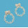 E-4109 New arrival Crystal Hollow Round Shape Dangle Stud Earrings for Women Jewelry