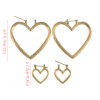 E-4110 2 color Fashion Gold Plated Heart Shaped Chain Dangle Long Earrings for Women Jewelry