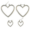 E-4110 2 color Fashion Gold Plated Heart Shaped Chain Dangle Long Earrings for Women Jewelry