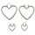 E-4110 2 color Fashion Gold Plated Heart Shaped Chain Dangle Long Earrings for Women Jewelry