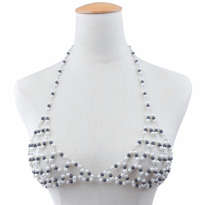 N-6819 Fashion Bohemian Gypsy Waist Chain Body Chain Bead Bra for Women Jewelry