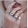 R-1450 5 Pcs/Set 2 StyleFashion Gypsy Vintage Silver Plated Stone Finger Ring Kncukle Rings For Women  Jewelry
