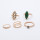 R-1450 5 Pcs/Set 2 StyleFashion Gypsy Vintage Silver Plated Stone Finger Ring Kncukle Rings For Women Jewelry