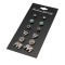 E-4118 6 Pairs /Set Wholesale Boho Heart Elephant Square Shape Stud Earrings For Women Crystal Resin Stone Earrings Sets