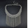N-6817 New Fashion Women Silver Plated Clear Crystal Statement Necklace Long Tassel Beads Necklaces Boho Jewelry