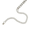 N-6817 New Fashion Women Silver Plated Clear Crystal Statement Necklace Long Tassel Beads Necklaces Boho Jewelry