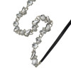 N-6818 New Bohemian Silver Alloy Diamante Necklace Leather Chain Choker Necklaces Women Jewelry