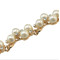 N-6828 New fashion Multilayer alloy Pearl long black leather Necklace Collar Clavicle Chain