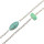 N-6826 Fashion Bohemia Long Multiple layers Turquoise Tassel Charm  Necklace for Women