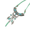 N-6826 Fashion Bohemia Long Multiple layers Turquoise Tassel Charm  Necklace for Women