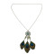 N-6831 Bohemian Retro Bronze Chain Feather Beads Tassel Long Necklace Women Jewelry