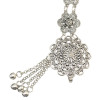 N-6834 Tribal Jewelry Gypsy Boho Silver Plated Alloy Carved Flower Belly Chains Women Dance Waist Chain Summer Beach Jewelry