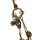 N-6832 Bohemian Vintage Skull Feather Leaf Pendant Charm Leather Necklace for Women Jewelry