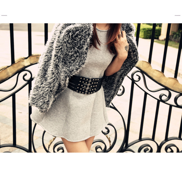 N-6836 2 Colors Fashion PU leather European Style Sexy Belt Waist for Women Jewelry