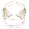 N-6840 Fashion Bohemian Gold plated Crysatl Body Chain Sexy Bra for Women Jewelry