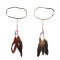 F-0414 2 Colour Handmade Ethnic Gypsy Rope  Feather Hairbands Women Boho  Hairband Hair Accessory