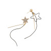 E-4116 New Fashion Shiny Gold Alloy Diamante Crystal Drop Dangle Pendant Ear Charm Women Earring Jewelry